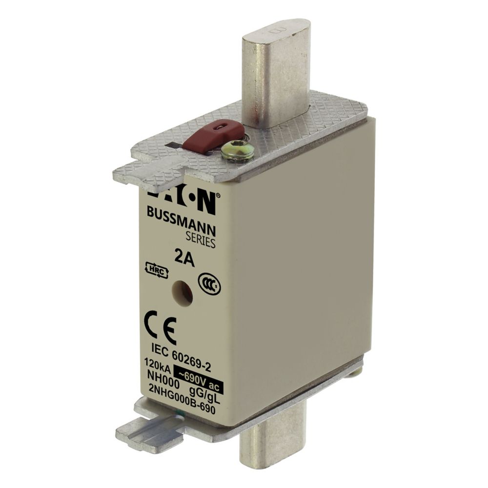 EATON 25NHG000B 25A 500V Fuses (10 Pieces)