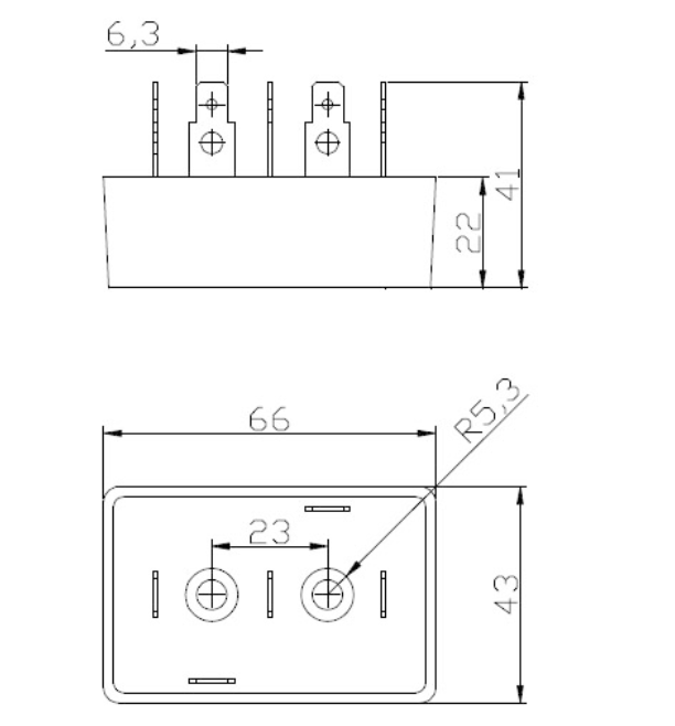 Rectifier control module : MDS50-16X MDS50/16X 50A 1600V (3 Pieces)