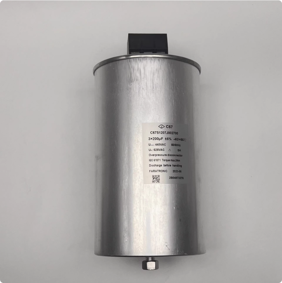 Condensador FARATRONIC C67S1207J002700 440v380v230vac400V3*200uf (2 piezas)