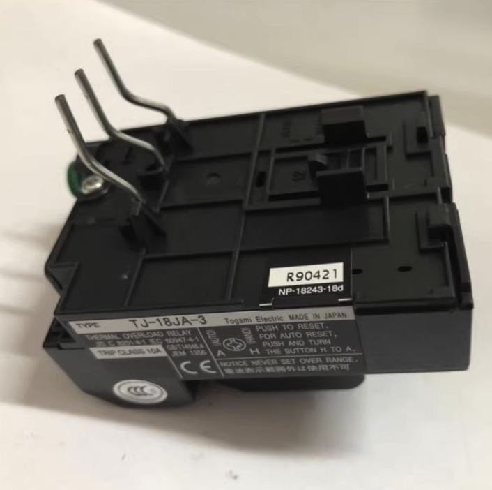 Togami TJ-18JA-3 Thermal Overload Relay, Motor Protection (3-Pack)