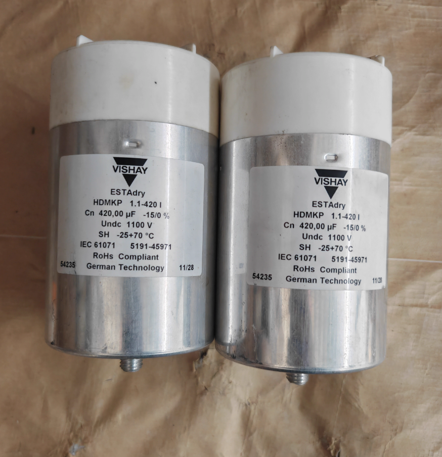 VISHAY ESTAdry HDMKP 1.1-420 I Power Capacitor, 420µF 1100V DC, -25 to +70°C - Pack of 6
