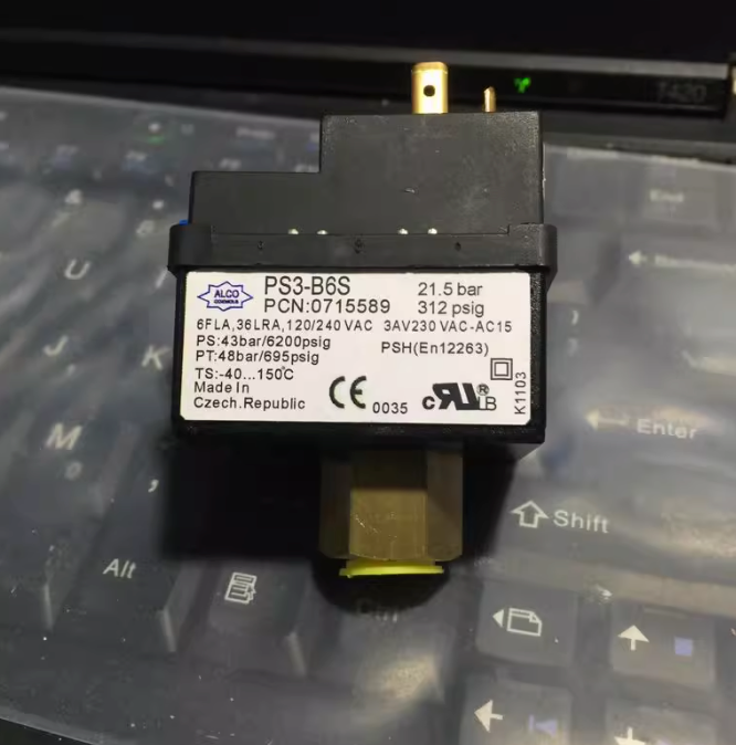 ALCO PS3-A1S Pressure Switch - 2.3/3.3 bar Adjustable Differential, SPDT (PCN 0713119)