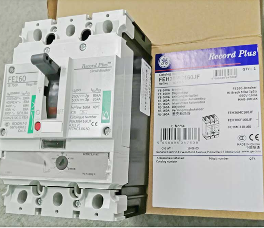 GE FEL306F160JF Molded Case Circuit Breaker (MCCB), 160A, 750V, 3-Pole 2pcs