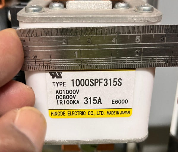 Fusibles Hinode 1000SPF315S 315A 1000Vac aR (3 piezas)
