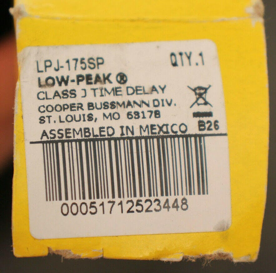 Bussmann Bussmann LPJ-175SP Low-Peak Fuse