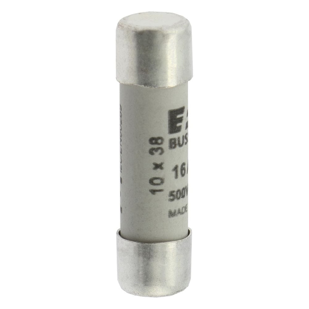 Bussmann Eaton C10G16 Cylindrical Fuse, 16 A 500 Vac, Class gG/gL, 10×38 mm – Pack of 10