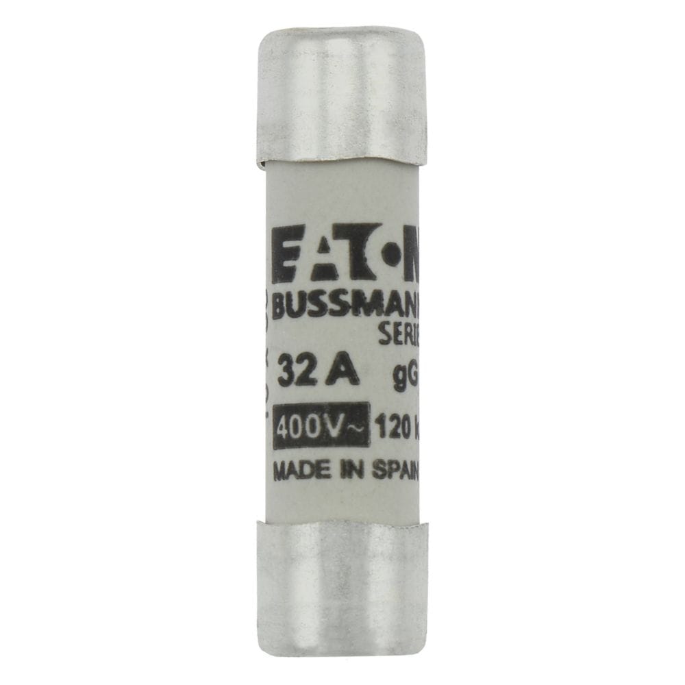 Bussmann Eaton C10G32 Cylindrical Fuse, 32 A 400 Vac, Class C gG/gL, 10×38 mm – Pack of 10