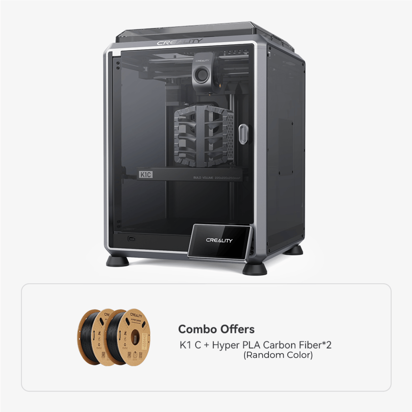 CREALITY 3D Printer K1C+Hyper PLA-CF*2 K1C Carbon Fiber 3D Printer - Creality
