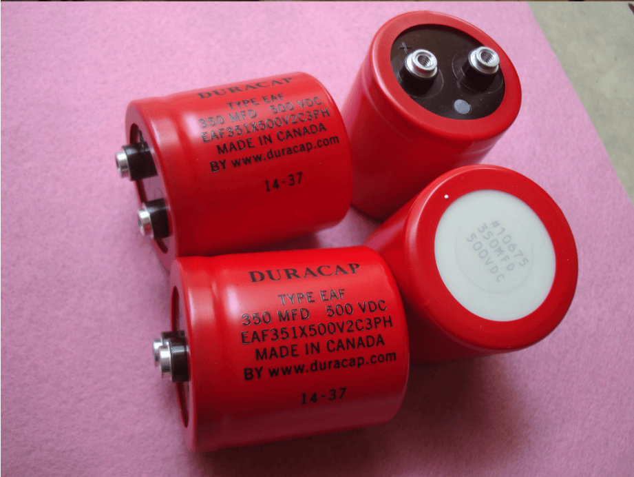 DURACAP DURACAP EAF351X500V2C3PH 500VDC 350UF 350MFD 50X55MM Capacitor (24Pieces)