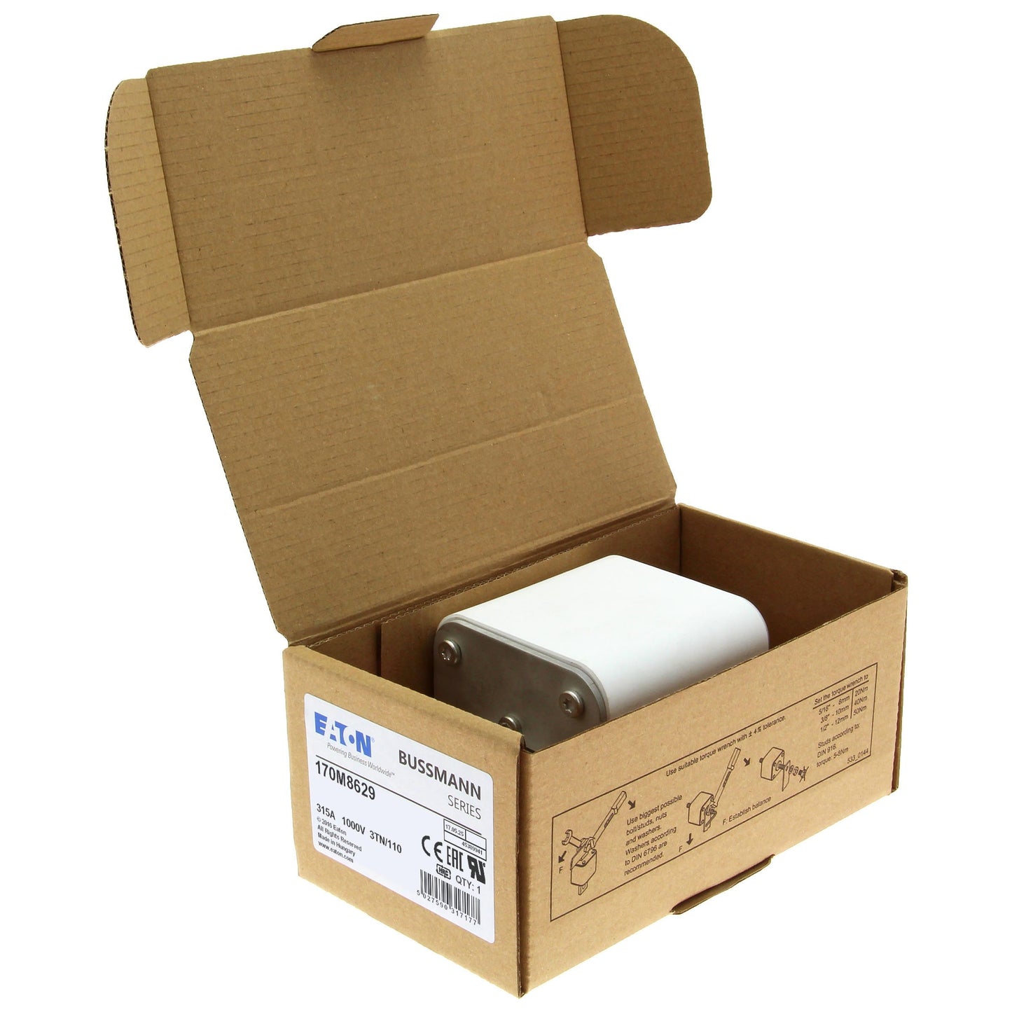 EATON 170M8629 3pcs EATON 170M8629 315A 1000V Fuses