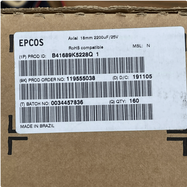 EPCOS EPCOS B41689-K5228-Q1 25V 2200UF Capacitor (16 Pieces)