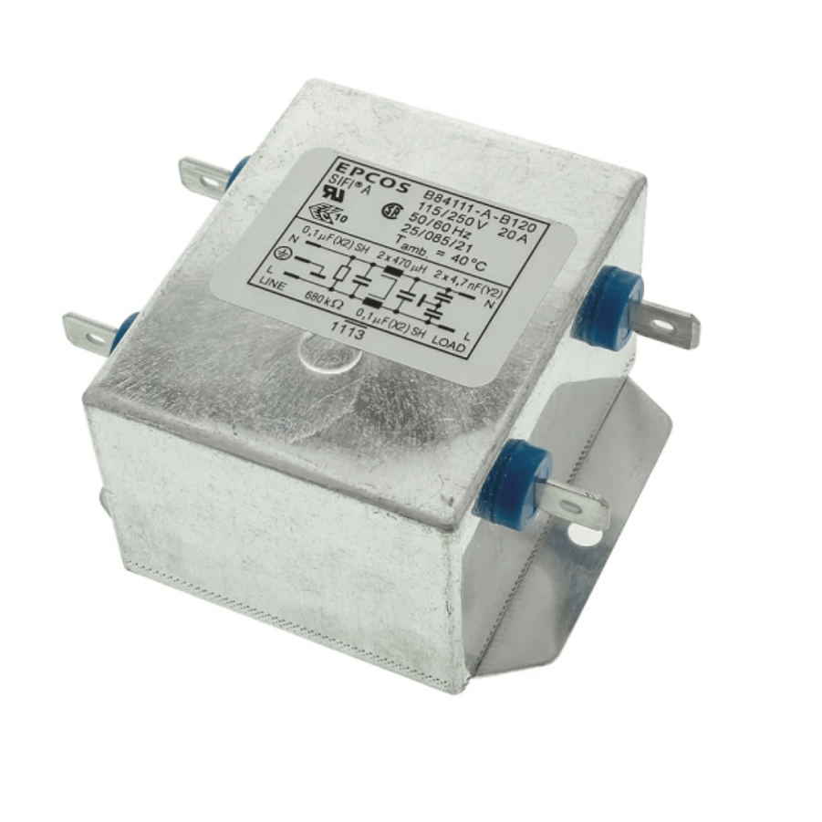 EPCOS Filter TDK B84111A0000B120 SIFI-A 2-Line EMC Filter, 250V AC/DC, 20A, Compact Design - Pack of 1