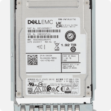 KIOXIA Dell 1.92TB SAS 24Gb/s 2.5-inch Read Intensive TLC Enterprise SSD (Kioxia PM7-R KPM7XRUG1T92)