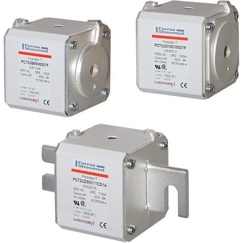 Mersen Mersen A130UD73TTI630 F301052 630A aR Fuses (3 Pieces)