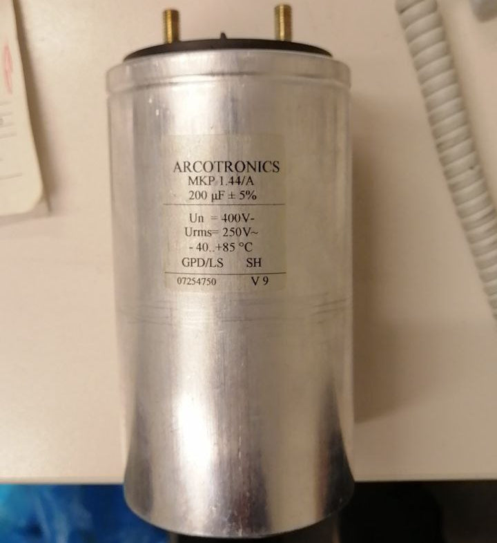 ARCOTRONICS MKP 1.44/A GPD/LS SH D N 142*75 200μF 250Vac/400Vdc MKP screw Capacitor (6 Pieces)