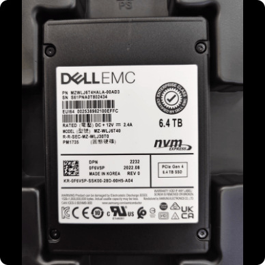 SAMSUNG Samsung PM1735 6.4TB U.2 NVMe PCIe Gen4 x4 Enterprise SSD (MZWLJ6T4HALA-00AD3)