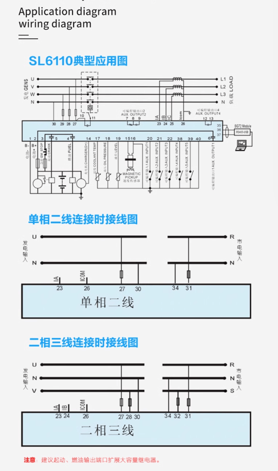 Zongzhi Control Boxes HGM6110N Original Zongzhi controller diesel generator set parts complete electronic control module