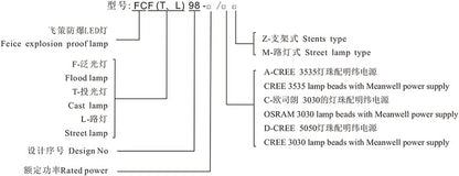 Feice FCF98 series Explosion-proof flood  LED lamp (2 Pieces)