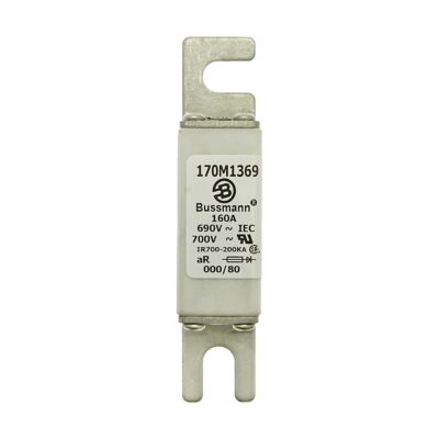 Eaton 170M1369 Fuse, 100A 690V, gR Type, High Speed, Bolted, Size 00, Pack of 10