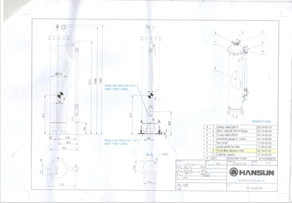 Hansun FIL-10 / 1B1424002 FILTER CARBON (6 Pieces)
