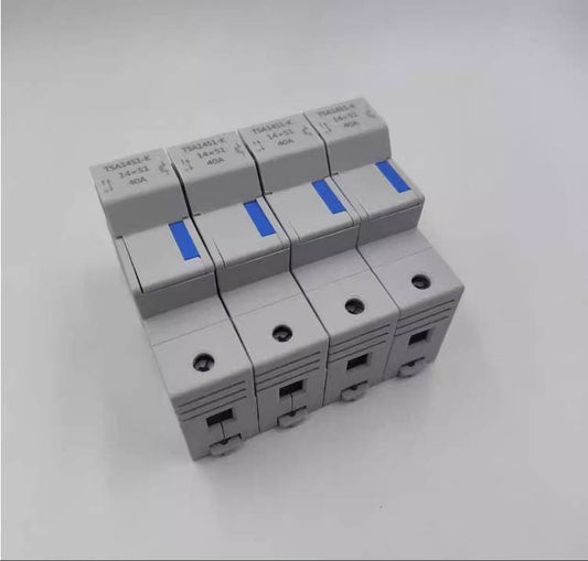 SINOFUSE TSA1451-K 40A 500V 690V 800V 14X51 Fuses Holder (4 Pieces)