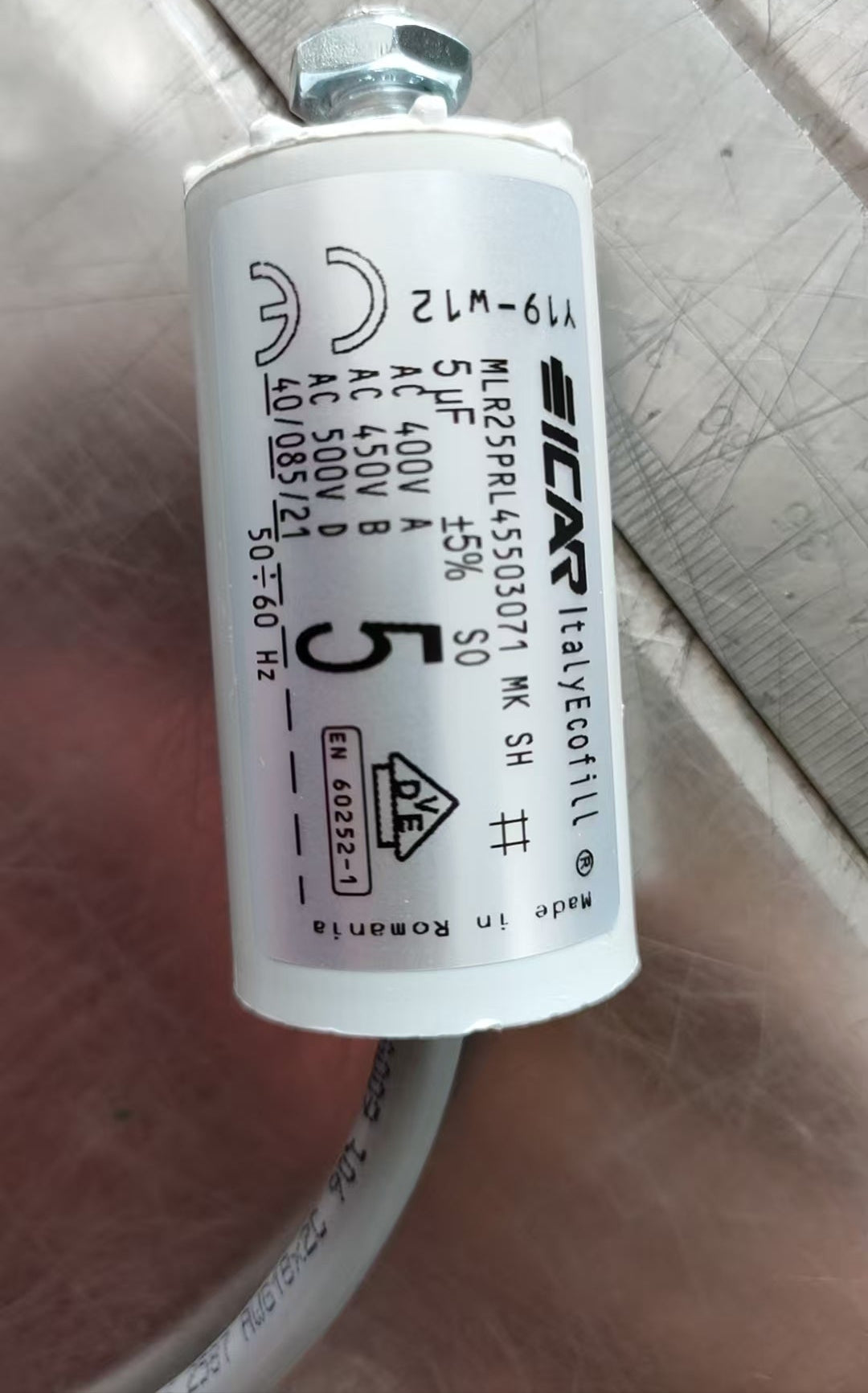 Icar MLR25PRL45503071 MK SH 5UF 450V Capacitor (4 Pieces)