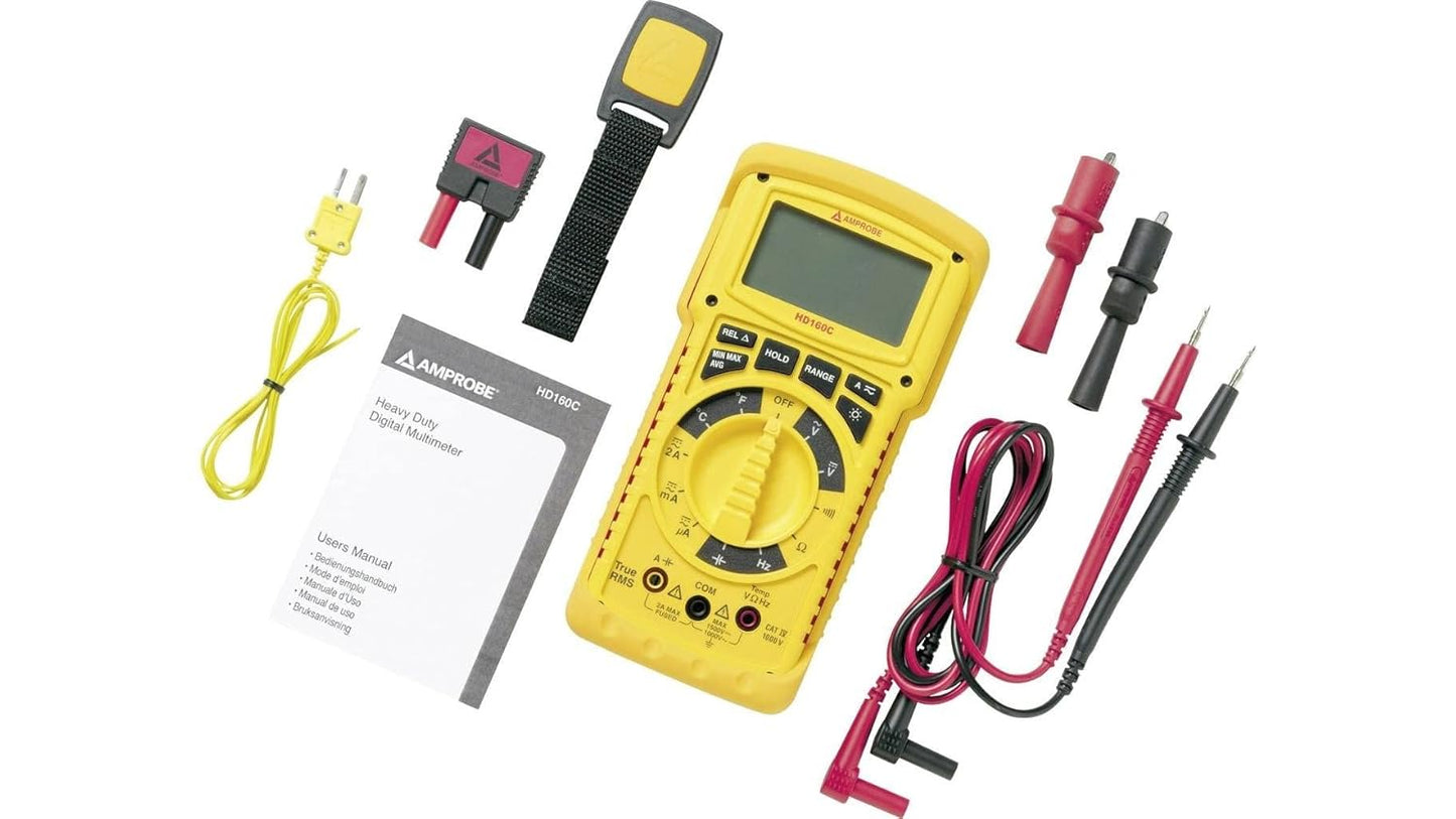 AMPROBE HD160C IP67 Heavy Duty Multimeter