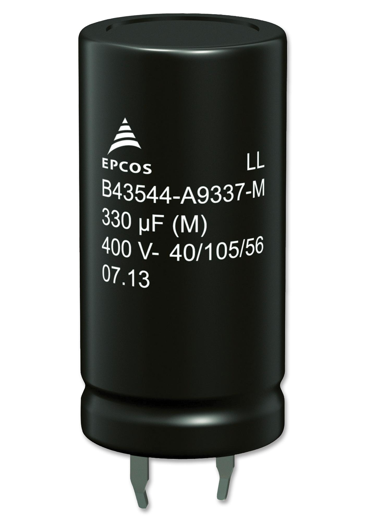 TDK B43544B9397M000 Aluminum Electrolytic Capacitor, Snap-In, 330μF, 400V DC