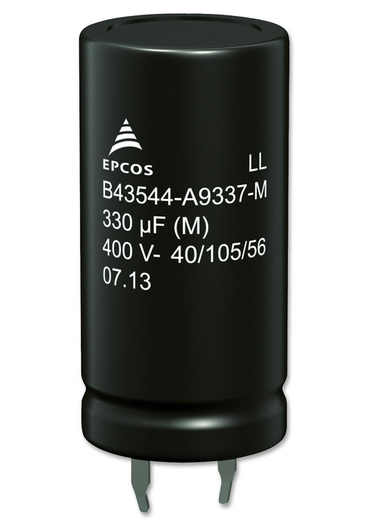 TDK B43544B9397M000 Aluminum Electrolytic Capacitor, Snap-In, 330μF, 400V DC