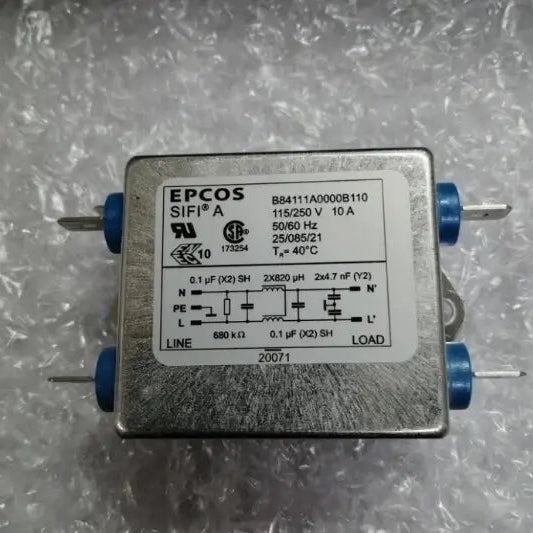 EPCOS B84111A0000B110 B84111A Power Line Filter, 250 V, 10 A, Compact Design