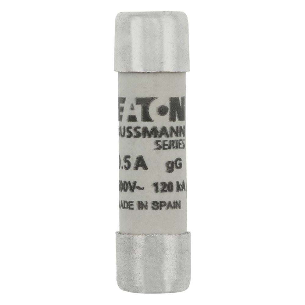 Eaton C10G0.5 Cylindrical Fuse, 0.5A 500Vac, Class gG/gL, 10x38mm - Pack of 10