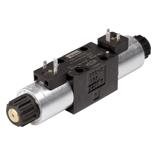 Parker D1VW011CNJW91 D1VW Series Directional Control Valve, 3/4-Way, Solenoid Controlled, NFPA D03