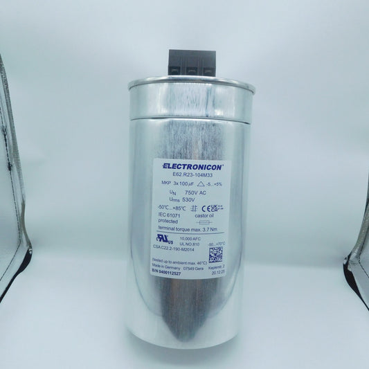 Electronicon E62.R23-104M33 E62 Series 3-Phase AC Power Capacitor