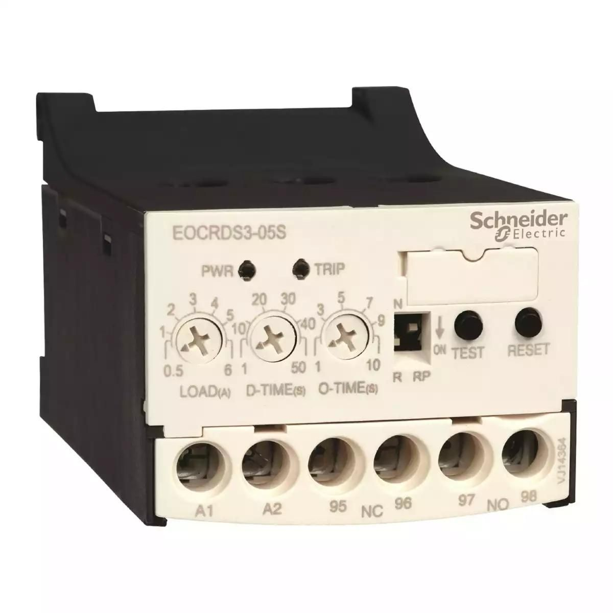 Schneider Electric EOCRSS-05S Electronic Overcurrent Relay - 0.5-6A Range for Motor Protection