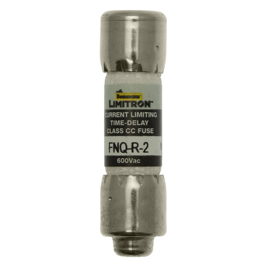Eaton Bussmann FNQ-R-2 Class CC Time-Delay Dual-Element Fuse, 2 A 600 VAC 200 kA – Pack of 10