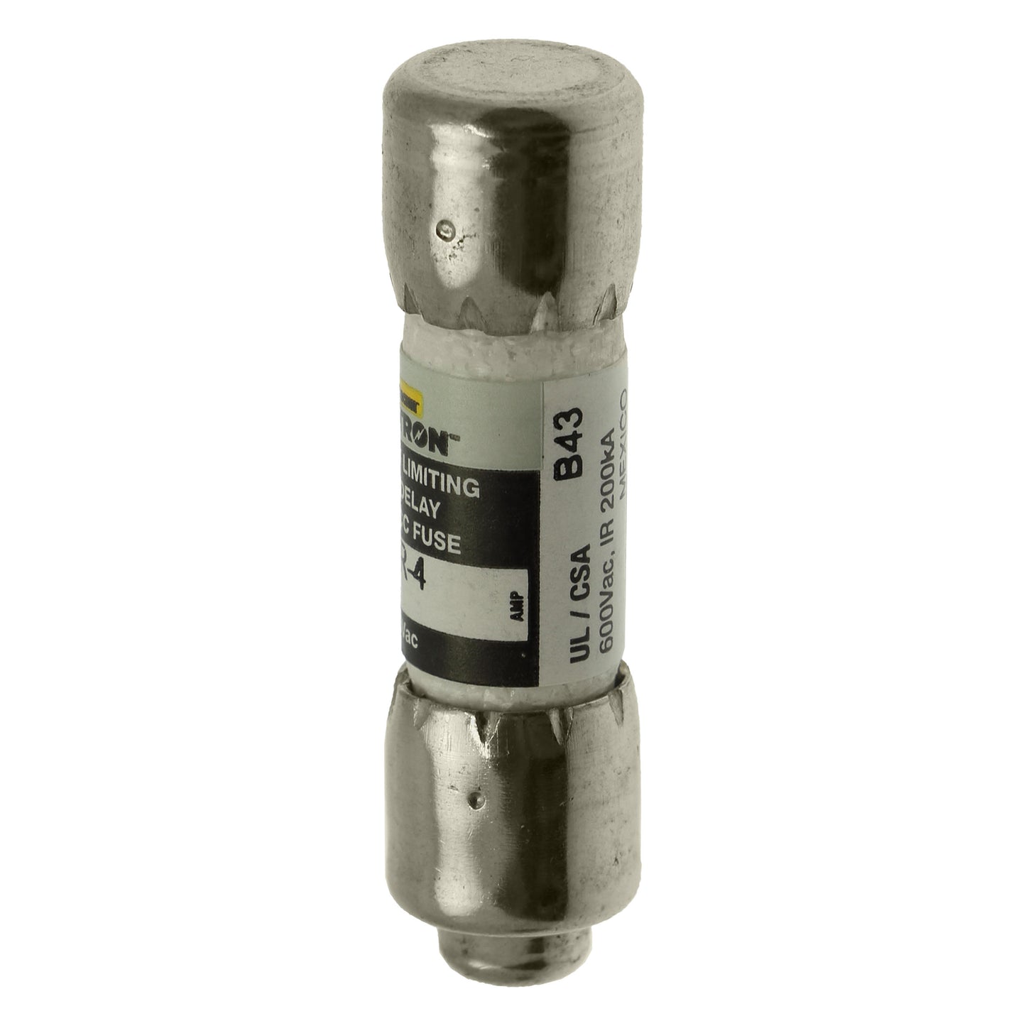 Eaton Bussmann FNQ-R-4 Class CC Time-Delay Dual-Element Fuse, 4 A 600 VAC 200 kA – Pack of 10