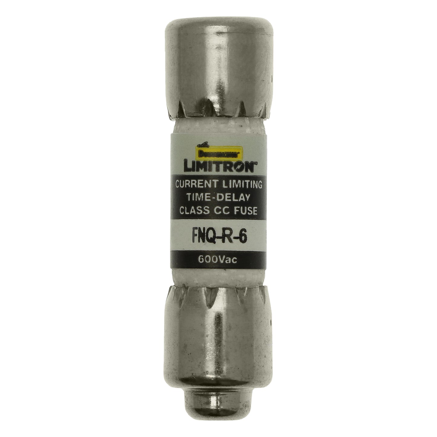 Eaton Bussmann FNQ-R-6 Class CC Time-Delay Dual-Element Fuse, 6 A 600 VAC 200 kA Interrupting Rating – Pack of 10