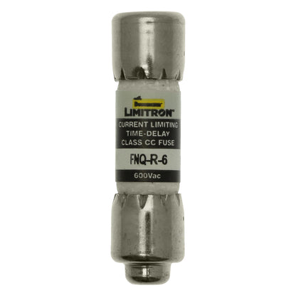 Eaton Bussmann FNQ-R-6 Class CC Time-Delay Dual-Element Fuse, 6 A 600 VAC 200 kA Interrupting Rating – Pack of 10