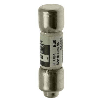 Eaton Bussmann FNQ-R-8 Class CC Time-Delay Dual-Element Fuse, 8 A, 600 VAC, 200 kA Interrupting Rating – Pack of 10