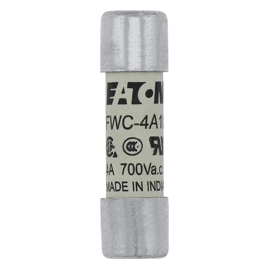 Eaton FWC-4A10F Fuse, 4A 600V, Fast-Acting Ferrule, 10x38mm - Pack of 10