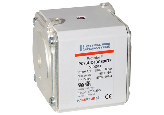 Mersen PC73UD13C800TF / P300511 Protistor Size 73 aR High-Speed Fuse, 800A, 1250VAC