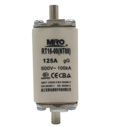 Fusibles MRO RT16-00 NT00 125A 500V aR (10 piezas)