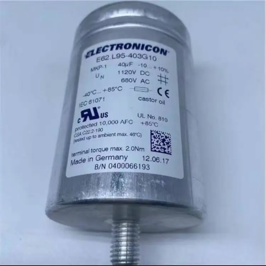 Condensador ELECTRONICON E62.L95-403G10 680 V CA 40 µF 1120 V CC (12 piezas)