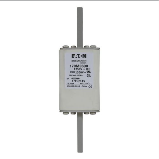 Fusibles Bussmann 170M3690 80A (6 Piezas)