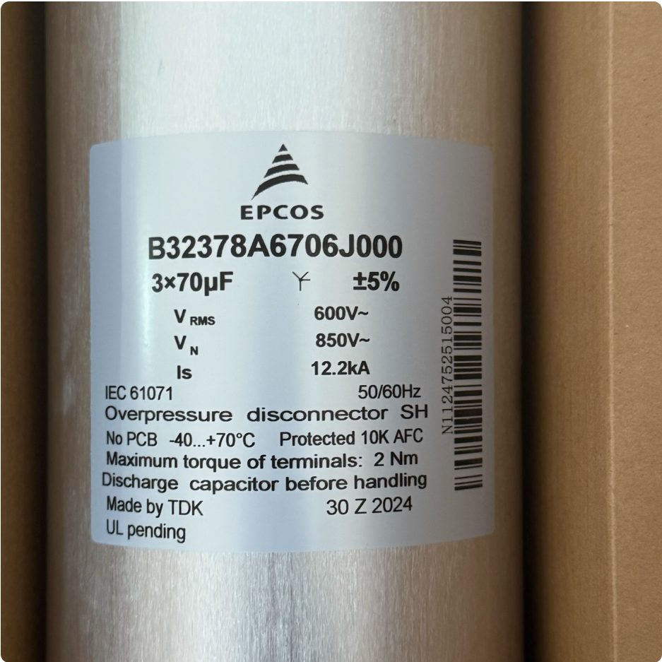 EPCOS B32378A6706J000 850V3x70UF Capacitor (4 Pieces)
