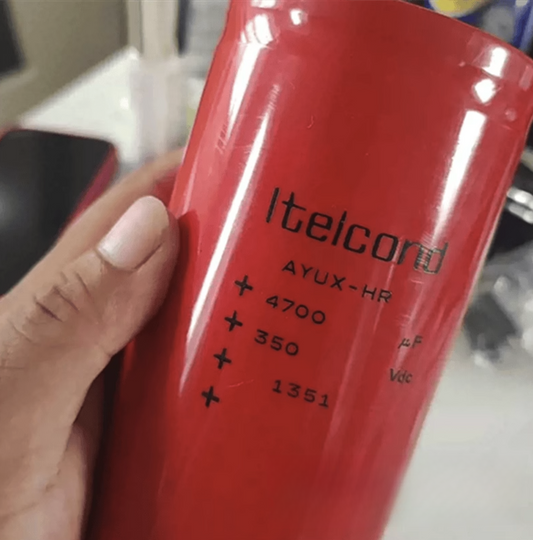 Itelcond AYUX-HR Aluminum Electrolytic Capacitor, 4700µF 350V DC - Pack of 6