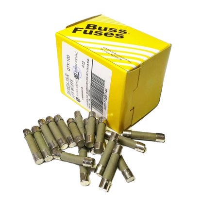 Eaton Bussmann MDA-1-R Fuse, 6.3x32mm, 2A 250VAC, Time-Delay Ceramic - Pack of 10