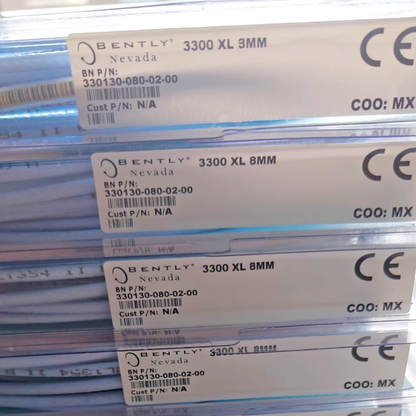 Bently Nevada 330130-080-02-00 3300 XL Standard Extension Cable, 8.0 m Length, Connector Protectors, 2-Pin, 20-100 ft System Length