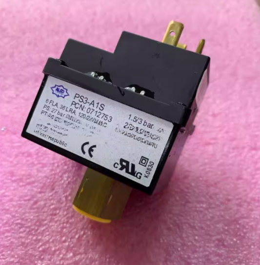 ALCO PS3-A1S Pressure Switch, 1.5/3 bar Adjustable Differential, SPDT, Refrigeration/HVAC, PCN 0712753 (Emerson)