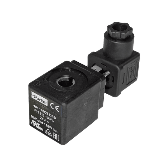 Parker 491514C2 32mm Coils for FCSE Solenoid Valves, 12W, 24V DC